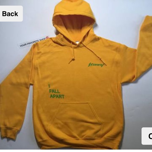 post malone hoodie yellow